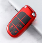 Auto 5 nupuga v&otilde;tmekaane &uuml;mbrise hoidik Jeep Renegade Compass Grand Cherokee jaoks Chrysler 300C Wrangler Dodge Fiati tarvikutele 3 Buttons punane