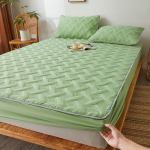 Puuvillane voodilina paksendatud voodikate &uuml;hes t&uuml;kis hingav Simmons Bedding Company kaitse&uuml;mbris Tolmukindel ja libisemisvastane voodilina 90x200cm