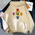 M&auml;ng Genshin Impact Hoodies Meeste mood Anime Shaw The Five Yaksha tr&uuml;kitud suur spordikapuuts S must