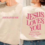 Jeesus armastab sind Kristlik dressipluus Naiste Pullover Piiblisalm Graafiline Harajuku t&auml;navar&otilde;ivad, pikkade varrukatega jumalausu riided S aprikoosi