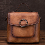 Ehtsast nahast k&auml;ekott Naistele K&auml;ekotid Vintage Luxury Design Naiste &Otilde;htused &otilde;lakotid Lehmanahast rahakott 18cm*9cm*16cm pruun