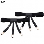 1 paari meeste elastne s&auml;rk sukapaela vormiriietus Stays hoidikud libisemiskindla lukustusklambriga 1