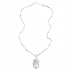 Mageveebarokkp&auml;rliga h&otilde;bedane universaalne pandlaga eemaldatav ripats kaelakee Noble clavicle kett 40cm