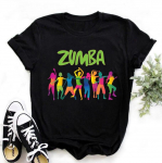 Love Zumba Dance Print Must T-s&auml;rk Suvine Mood Naiste Riided Naljakas Graafiline Ts&auml;rk Femme Harajuku S&auml;rk Hip Hop T-s&auml;rgid XL
