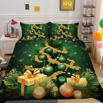 3D j&otilde;ulude kodu voodipesukomplekt j&otilde;ulumeeleolu kaunistuseks tekikate padjap&uuml;&uuml;ri komplekt AU/DE/EU/US t&auml;issuuruses pehme magamistoakaunistus DE 100x135cm