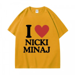 Mulle meeldib Nicki Minaj Print T-s&auml;rgid Naiste naiste moesuund l&uuml;hikeste varrukatega T-s&auml;rk Suvine hip-hop r&auml;pp Suurem&otilde;&otilde;tmelised T-s&auml;rgid T&auml;navar&otilde;ivad 2XL