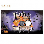 Halloweeni k&ouml;&ouml;givaip Gnome Pumpkin Bat Boo Print libisemiskindel vannimatt sissep&auml;&auml;suvaip uksematt p&otilde;rand esiukse matt Kodukaunistus S