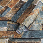 Retro antiik telliskivist seinapaber isekleepuv vee- ja niiskuskindel roostekindel kleebis elutoa diivani taust seina dekoratiivne tapeet mitmev&auml;rviline