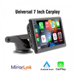 Kaasaskantav universaalne 7-tolline autoraadio multimeediumivideopleier juhtmevaba CarPlay Android Auto puuteekraan BMW VW KIA jaoks without sunshade