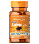 Puritan's Pride Luteiin 20 mg zeaksantiiniga, 60 kapslit