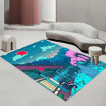 Jaapani anime &ouml;ise stseeni vaibad Lastem&auml;ngu p&otilde;randamatt Super tr&uuml;kkimine vaibad Moodne kodu Elutoa sisustus Pestav p&otilde;randavaip 80x120cm