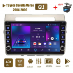 icreative 2 Din Androidi autoraadio multimeediumivideopleier Toyota Corolla Verso 2004-2009 jaoks koos nupunupuga WiFi 1+16GB 1+16GB