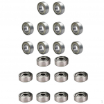 Pakis 20 radiaalset kuullaagrit 3D printeri laager Darstellen Silver 623zz + 624zz