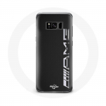 &Uuml;mbris Samsung Galaxy S8 pluss Amg Logo Carbon Texture jaoks must