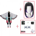 Kochou Shinobu Cosplay Kost&uuml;&uuml;m Anime Demon Slayer Cosplay Haori Keep &Uuml;likonnad Vormiriietus Parukas Halloweeni Peokost&uuml;&uuml;m T&auml;iskasvanud Lapsed XXXL-(Full set+wig)