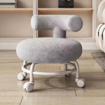 &Uuml;mmargune taburet rull-taburet koos seljatoega Beauty Makeup Tattoo Salon Spa Stool Tool Laisk majapidamist&ouml;&ouml;de iste roheline