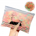 1000 / Pack Girl V&auml;rviline mood &uuml;hekordselt kasutatav kummipael elastne juuksepael