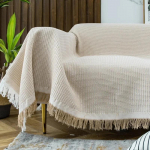 Diivani kate tekk kootud r&auml;tik elutoa m&ouml;&ouml;bli sisustuse seinavaibaga diivani kate 90x210cm khaki