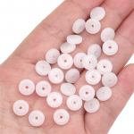 10tk/kott 8-15mm klaasiimitatsioonist jadeist turvalukk DIY k&auml;ev&otilde;ru kaelakee k&otilde;rvar&otilde;ngad ehted aksessuaarid 8mm 10pcs/bag