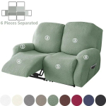 1/2/3 Kohaline Jacquard Reguleeritav Diivanikate Veniv &Uuml;hev&auml;rviline Tugitoolikatted Elutuba Lazy Boy Diivanikatted funda sofa gray