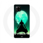 Coque Maniacase pour Samsung Galaxy A42 5g roronoa zoro triple &eacute;p&eacute;e pleine lune