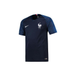Nike 2018 MM Prantsusmaa Rahvuskoondis Kodustaadioni Versioon Logo Plaaster V-kaelusega T-s&auml;rk Meeste Topid Tumesinine 893872-451 XL
