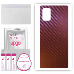 apgo skin sticker film foil vinyl for the BACK compatible with Samsung Galaxy A71 5G UW, scratch-resistant, easy to install - Carbon Chameleon CAKA5