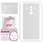 apgo Protective Skin Sticker for the back compatible with Huawei Mate 10 P Design, Wrap Film, Foil, Vinyl - Pattern Transparent Carbon