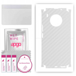 apgo Protective Skin Sticker for the back+sides compatible with Honor 50 LITE, Full Wrap Film, Foil, Vinyl - Pattern Transparent Carbon