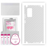 apgo kaitsev nahakleebis tagak&uuml;ljele ja k&uuml;lgedele, mis &uuml;hildub Xiaomi Redmi Note 11 Pro-ga, t&auml;iskile, foolium, vin&uuml;&uuml;l &ndash; mustriga l&auml;bipaistev s&uuml;sinik