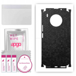 apgo Protective Skin Sticker for the back+sides compatible with Honor 50 LITE, Full Wrap Film, Foil, Vinyl - Pattern Black Honeycomb