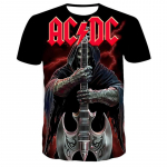 Uus mood, suvine 3D meeste metallist rokkb&auml;nd, prinditud T-s&auml;rk vabaaja naiste ja meeste hip-hop O-kaelusega spordisuuruses topid 100/6xl XXL