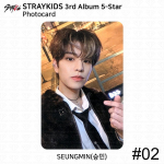 Stray Kids 3. albumi 5-t&auml;rni ametlik fotokaart, standardver Digipack Ver KPOP Seungmin - #2