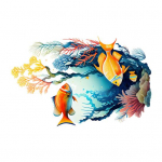 Mereloomade WC kleebis Eemaldatav isekleepuv veekindel PVC elutoa seinakunst Veealune maailm Vannitoa WC kaane kaunistuskleebis C