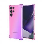 L&auml;bipaistev armas gradiendiga telefoni&uuml;mbris, &otilde;huke kriimustusvastane painduv TPU kate, p&otilde;rutuskindel kaitse&uuml;mbris Samsung Galaxy S22 5G S23 FE S24 Ultra S23+ jaoks Samsung Galaxy S23 Ultra lilla/roosa