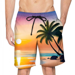 Meeste vabaaja moep&uuml;ksid Meeste Hawaii tr&uuml;kitud lahtised hingavad l&uuml;hikesed p&uuml;ksid XXXXXL