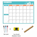 Magnetic Dry Erase Calendar k&uuml;lmkapp 6 markeriga Magnetic ostunimekiri k&ouml;&ouml;gik&uuml;lmik YJH-QU set