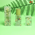 Small Fresh Scrub Square Lipstick Tube Empty Huulepalsami konteiner Huuletuubid roheline