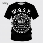 Y2K r&otilde;ivad uues stiilis WASP. 3D Prindiga T-s&auml;rk meestele Naistele Suvine Hip-hop Unisex vabaaja T-s&auml;rk Harajuku &Uuml;markaelusega T-s&auml;rk XL