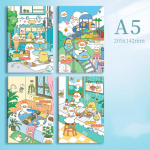 1 tk A5 Korea armas multikas m&auml;rkmik Kawaii horisontaaljoon Siselehe ajakiri T&uuml;drukutele Kirjatarbed Koolitarbed Kontoritarvikud
