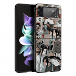 Anime Mo Dao Zu Shi Wei Wuxian Luksuslik Telefoni&uuml;mbris Samsung GalaxyZ Flip 4 5 Fold jaoks Must K&otilde;va Kest Samsung Z Flip 3 Kaas Samsung Z Flip