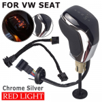 VW Passat B7/B8 Golf 6/7 Tiguan Skoda Octavia CC Scirocco DSG automaatse k&auml;iguvahetuse nupu hoova k&auml;igukangi peapalli LED-valgusti jaoks RED-Chrome