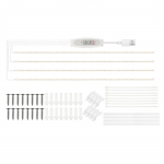 LED taimekasvatuse valgusribad toataimedele Punane ja 3000K p&auml;ikesetaoline kasvulamp h&uuml;dropoonika jaoks 100cm 4 Strips Red light & Warm light