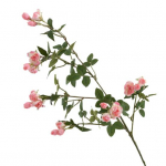 Kunstlill, pika oksaga v&otilde;ltsroos Realistlikud erksad v&auml;rvid, pleekimatu kunstsiidist lill kodukaunistuseks roheline