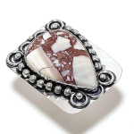 Wild Horse Gemstone Handmade 925 Sterling Silver Gift Jewelry Ring Size 10 b9y05