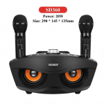 SD306Plus professionaalne karaokemasin juhtmevaba Bluetooth-k&otilde;lar kahe mikrofoniga v&auml;listingimustes kasutatava pere KTV s&uuml;steemiga 30 W suure v&otilde;imsusega kaasaskantav must