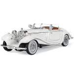 1/24 Benz 500K Vintage Sulam Valuauto Mudel M&auml;nguasi Simulatsioon Heli Valgusega Tagasit&otilde;mmatavad S&otilde;idukimudelid Poiste S&uuml;nnip&auml;evakollektsioonidele valge