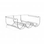 Virnastatav veiniriiul k&uuml;lmik kapp sahver t&ouml;&ouml;pind plastikust 2/3 veini &scaron;ampanja &otilde;llepudelid vitriinhoidja korraldaja 2Grids