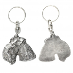 Lakeland Terrier - Silver-plated pendant with a dog in a decorative box, handbag decoration, backpack pendant by Art-Dog brand