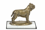 Neapolitan Mastiff, Mastino Napoletano - dog figurine, statue on white marble, trophy for Art-Dog dog show exhibition